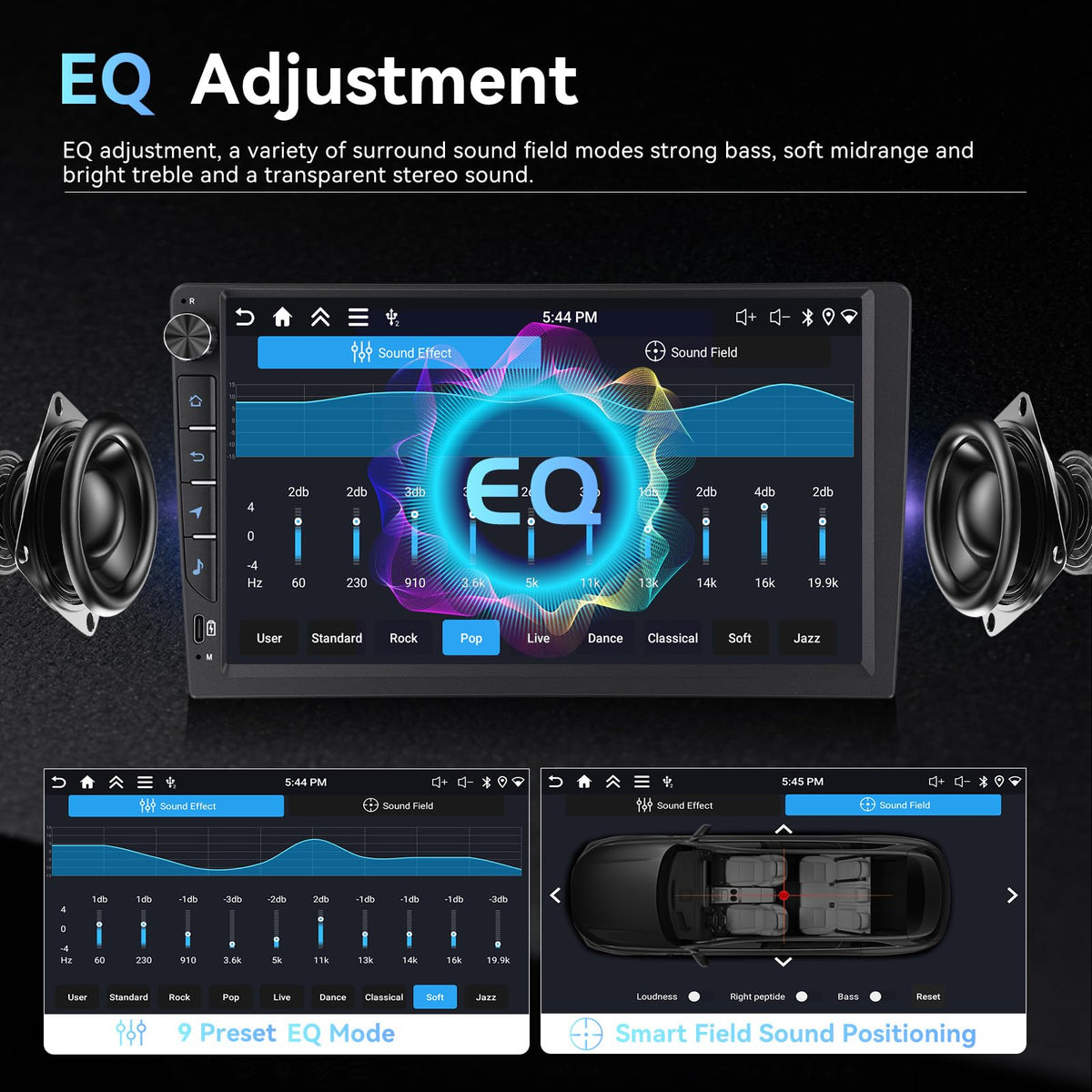 SIXTOP 4G+64G Android Car Stereo Radio for Honda Civic 2013-2017 Wireless CarPlay Android Auto Bluetooth 5.0 GPS 9 Inch HD Touch Screen WiFi FM/RDS Type-C 32EQ SWC AHD Backup Camera