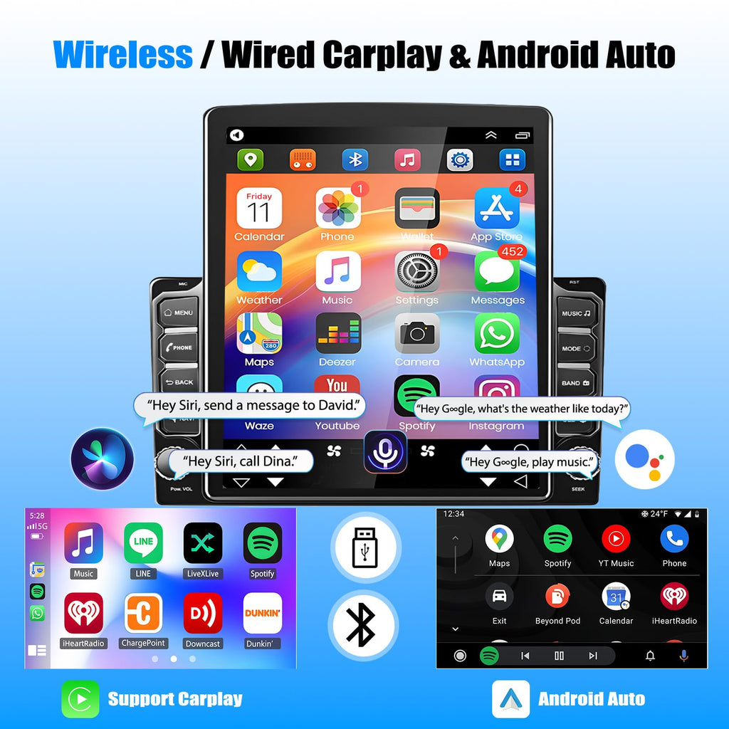 9.7" Android 14 Car Radio Stereo for Lincoln MKX 2007 2008 2009