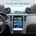 12.1" Vertical Screen Android 15 Head Unit for Infiniti Q50 2013-2019 Foforfor 7862 Up to 8+256GB Car Radio with Wireless CarPlay Android Auto DSP SWC Hi-Fi Audio WiFi (6+128GB)