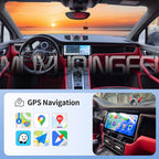 Android Screen Upgrade for Porsche Macan 2014-2017 Touch Screen Replacement 12.3 inch Multimedia Player GPS Navigation Carplay fit for PCM3.1 & PCM4.0 (2014-2016,64GB)
