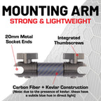 Bulletpoint RubiGrid Metal Dash Mount with 2 Phone Holders Bundle Compatible with 2023+ Chevrolet Colorado & GMC Canyon
