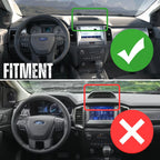 Bulletpoint RubiGrid Metal Dash Mount with Phone Holder + Tablet Holder Bundle Compatible with 2019-2023 Ford Ranger
