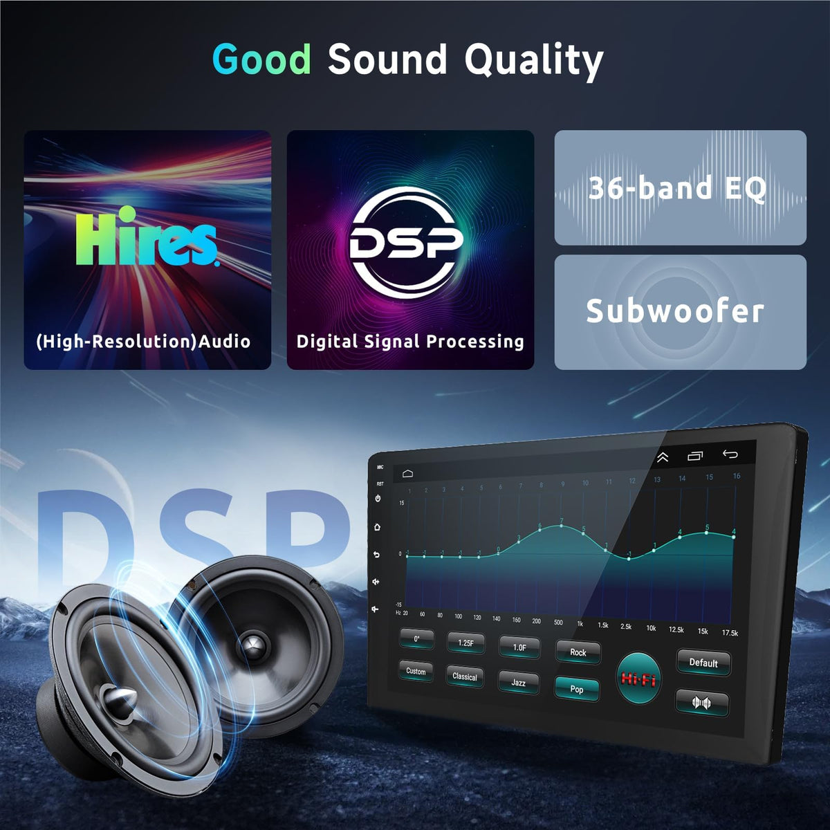8+128G 8 Core Android Car Radio for Honda CRV 2002-2006, 9 Inch QLED Touch Screen Car Stereo Support Wireless Carplay/Android Auto,GPS,WiFi,AM/FM Radio,DSP/Hi-Res Audio+HD Backup Camera