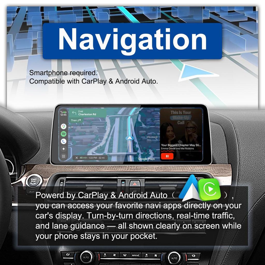 for BMW 6 Series （F06/F12/F13） 2012-2013 (CIC) 12.3" Linux CarPlay Android Auto Navigation Stereo GPS Radio Display IPS Touchscreen Headunit Tablet Media Player