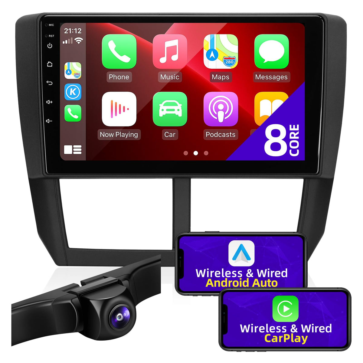 for Subaru Forester Impreza WRX 2008 09 2010 2011 2012 Radio Stereo Carplay