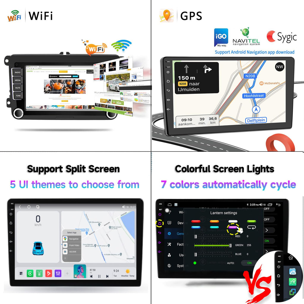 Android 14 Car Radio Stereo for 2019-2022 Toyota Avalon, 10.1 Inch Touch Screen Head Unit Dash Kit with Wireless CarPlay Android Auto, GPS Navigation Bluetooth SWC WiFi 5G DSP