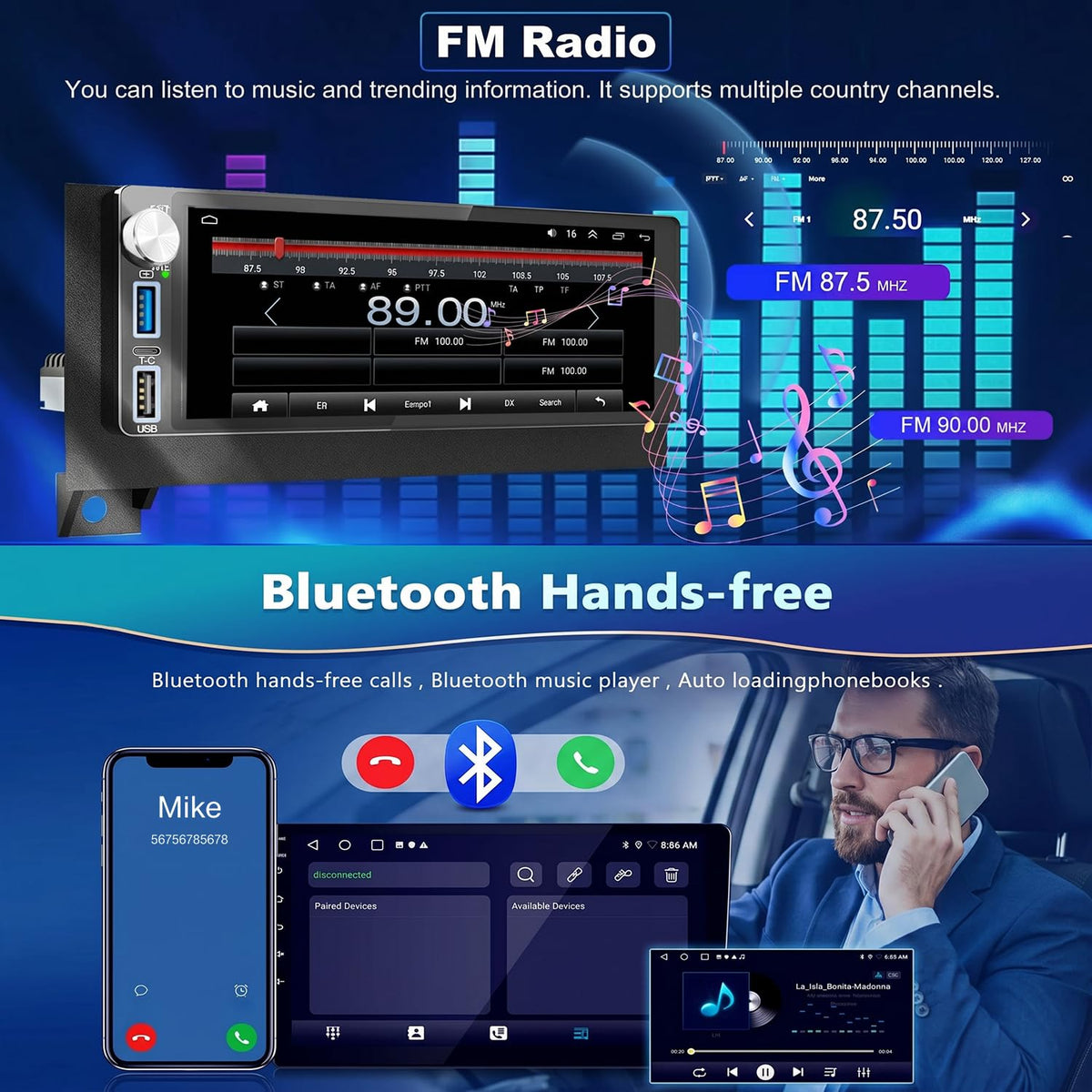 4+64G Car Radio Upgrade for Cadillac Escalade 2007-2012 9.7" Touch Screen