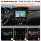 8Core 4+64GB Android 16 Car Stereo Radio for Nissan Rogue 2014-2018 X-Trail