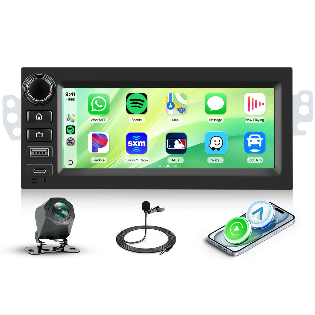 Car Stereo Radio for Chevrolet Silverado Suburban Tahoe Astro GMC Sierra Yukon Safari Savana 6.86 Inch IPS Touchscreen Android 15 4GB+64GB Wireless Carplay Android Auto GPS BT FM RDS Split Screen