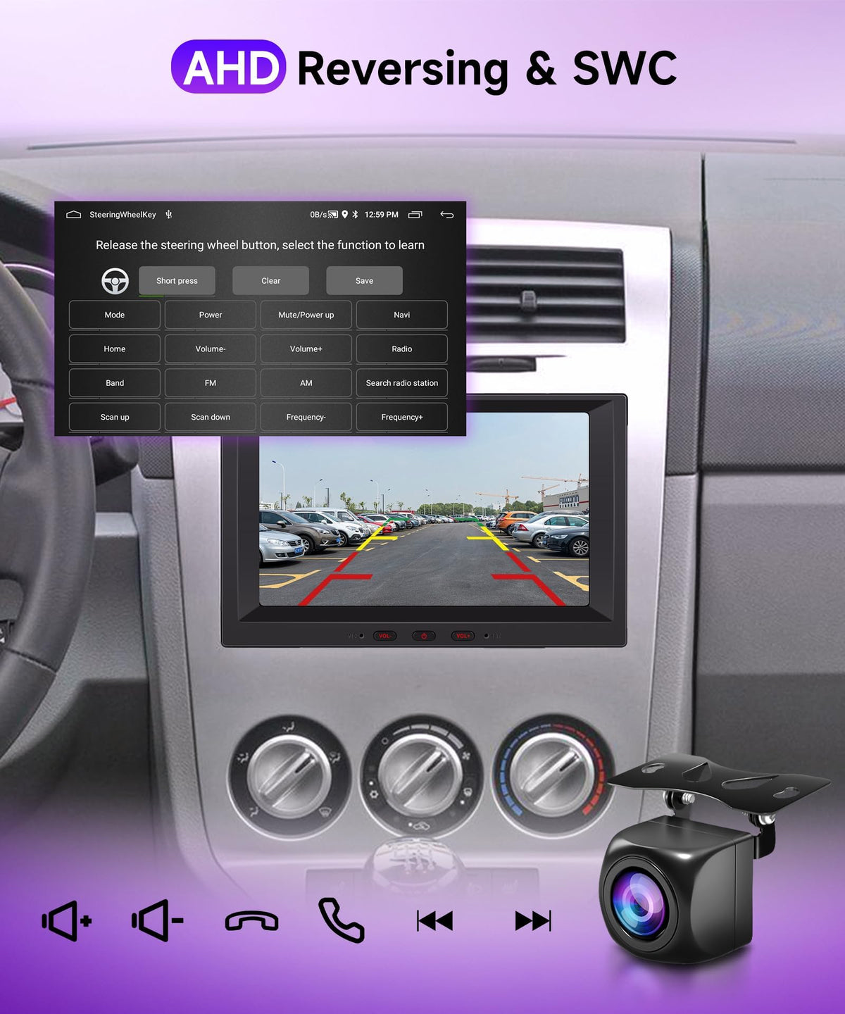 Rimoody 4G+64G Android Car Radio Stereo for Dodge RAM 1500 2500 3500 06-08