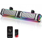 KEMIMOTO Midnight S70 Gen2 28-inch 8 Speaker UTV Sound Bar Metal