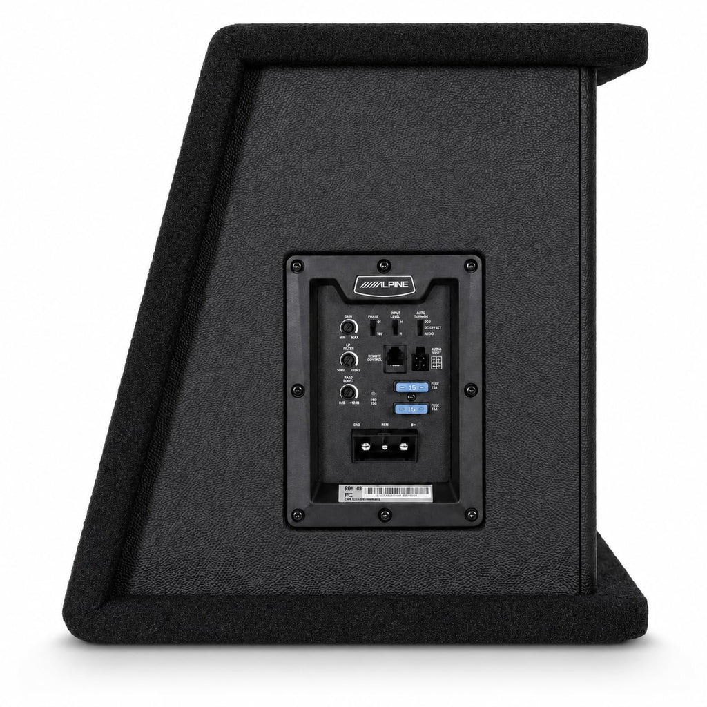 Alpine PWE-SB10, PWE 10" Single Powered Wedge Subwoofer Enclosure - 450W