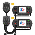 4G LTE Mobile Radio with Lifetime Free SIM & Unlimited Range | 5000+ Mile Global POC Walkie Talkie for in-Vehicle & Fleet Communication (with GPS, 2-Pack)