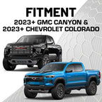 Bulletpoint RubiGrid Metal Dash Mount with 2 Phone Holders Bundle Compatible with 2023+ Chevrolet Colorado & GMC Canyon