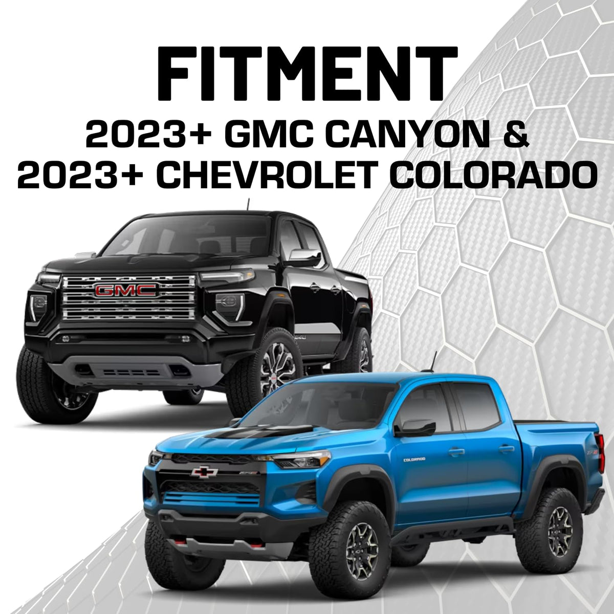 Bulletpoint RubiGrid Metal Dash Mount with 2 Phone Holders Bundle Compatible with 2023+ Chevrolet Colorado & GMC Canyon