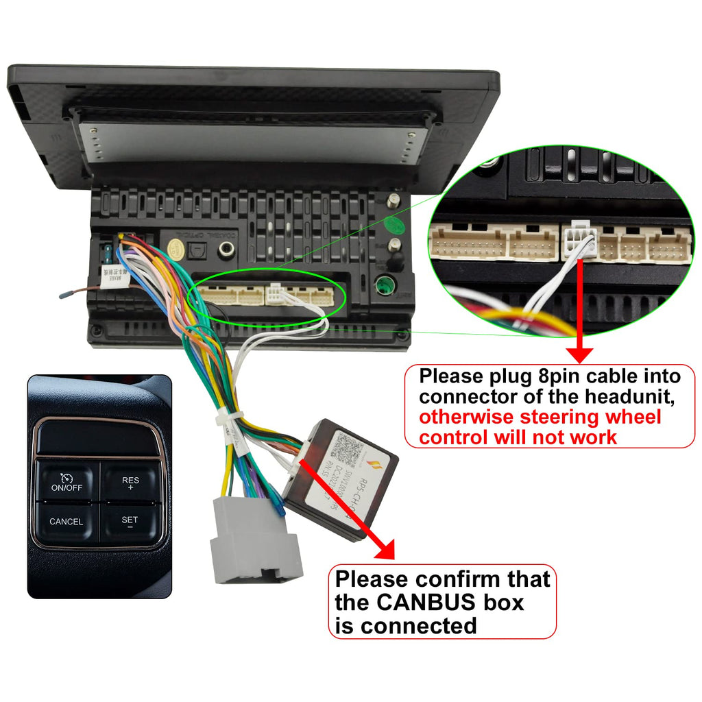 6GB+128GB Wireless CarPlay Car Radio for Jeep Wrangler 2015 2016 2017 Wireless Android Auto Android 10 Car Stereo 10.1 Inch QLED Touch Screen AM/FM WiFi Dual Bluetooth GPS Navigation Head Unit