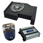 Kicker Comp C12 Sub Box HA-A400.1 Amp Fits 2014-2018 GMC Sierra Crew Cab