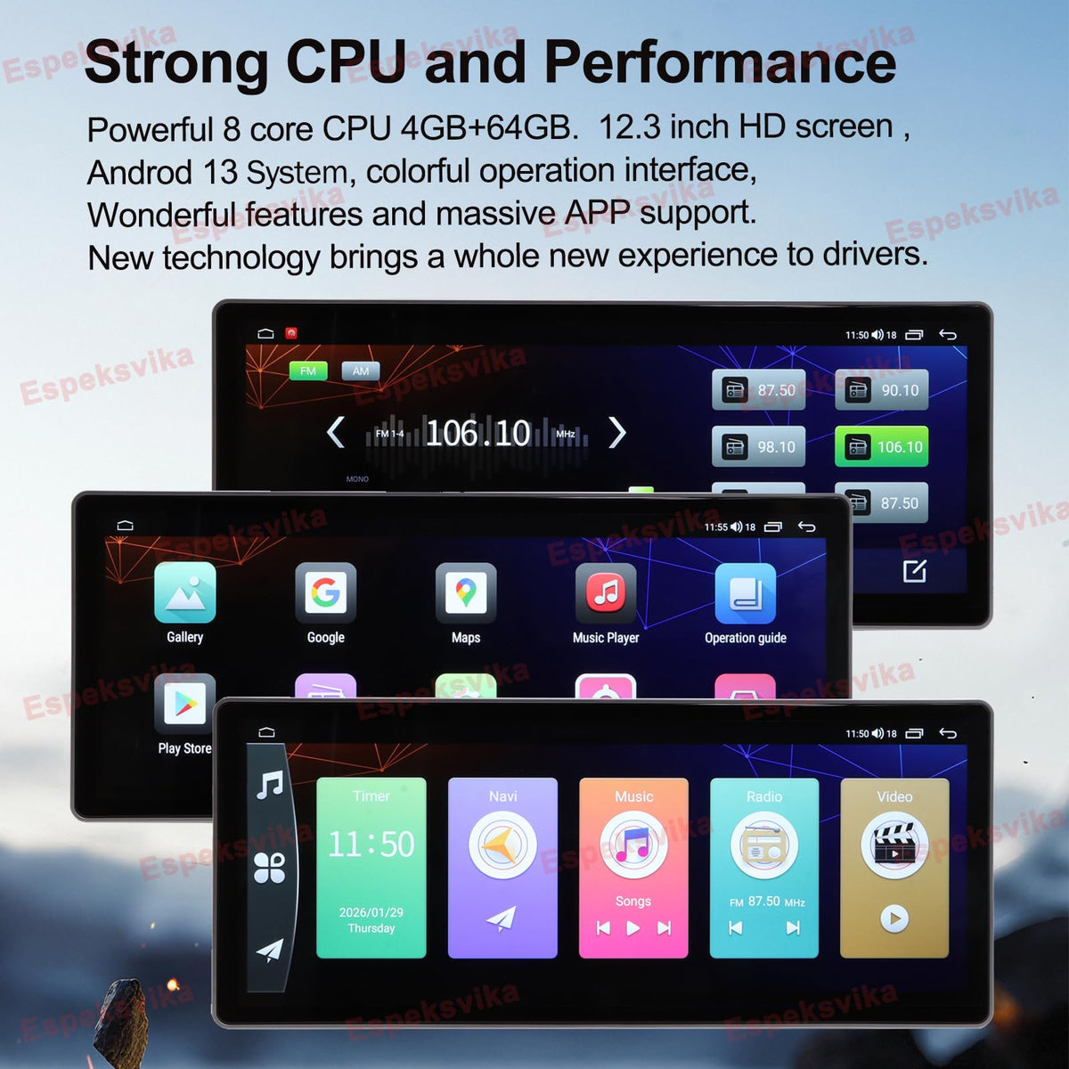 12.3 inch Android 13 Car Stereo Radio for Acura TL 2009-2012