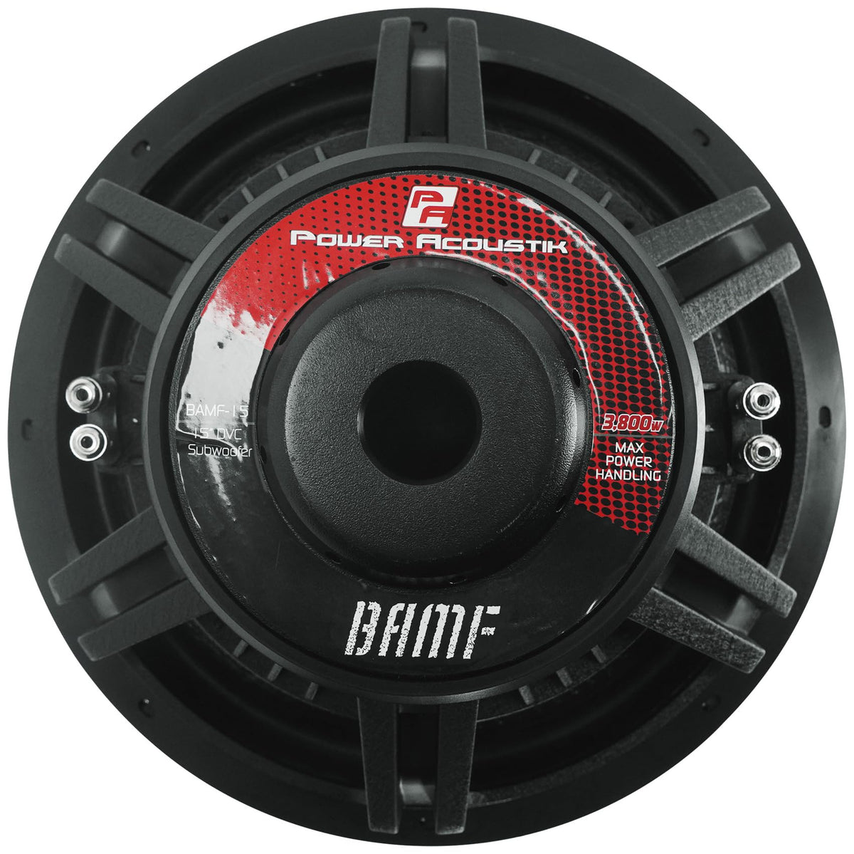 Audiosavings Bundle: (2) BAMF-154 15" Subwoofers, 3800W Peak Power, Dual Voice Coil 4-Ohm Configuration, High-Performance Bass for Custom Car Audio Systems (2 Items)
