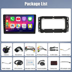 4Core 4+64G Car Stereo for Chevy Tahoe 2007-2014 Update 10 Inch Touch Screen Radio with Wireless Carplay Android Auto FM/RDS Bluetooth GPS SWC Backup Camera