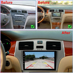 Android 13 Car Radio for Lexus ES250 ES300 ES330 2001/2002/2003/2004/2005/2006 Stereo 9 Inch IPS Screen 8 Core 4G+64G Built-in Wireless Carplay/Android Auto/WiFi/Bluetooth Free Camera
