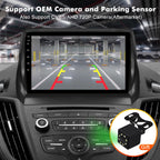 4+64G Android 13 Double Din Car Stereo for Ford Escape 2013-2016 with 9 Inch Touchscreen Radio Built-in Wireless Carplay/Android Auto/GPS/Bluetooth/FM/AUX-in/Steering Wheel Controls/Backup Camera
