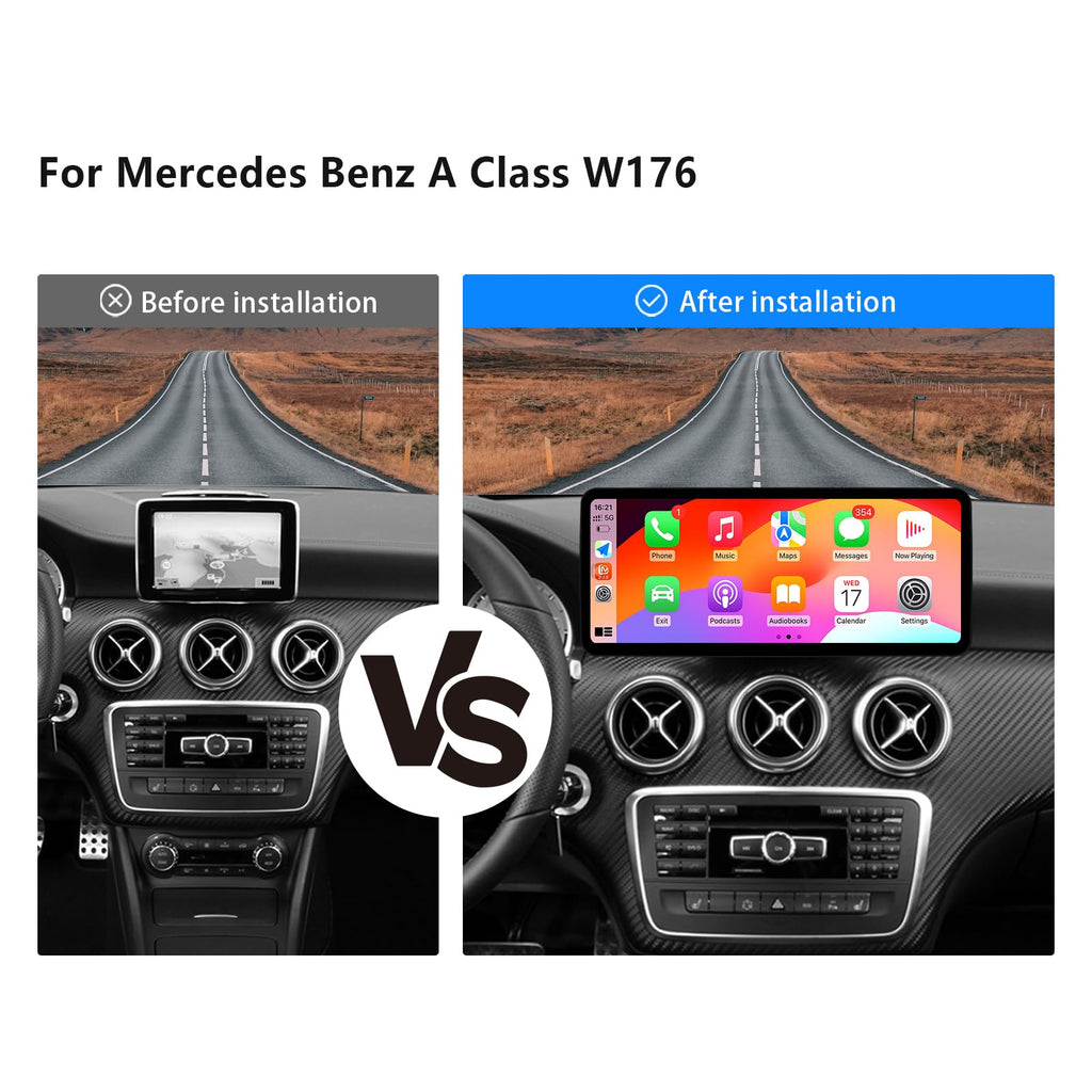 Ultra Narrow 12.3 Inch 1920 * 720 Android Auto Radio for Mercedes Benz A Class W176 GLA X156 CLA C117 G Class W463 Carplay Car Multimedia Stereo Touch Screen (Linux 4.5 System)