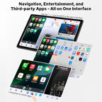 JOYING 11.5 Inch Double Din Car Stereo 2K QLED Touch Screen with Wireless CarPaly & Android Auto, Android 13 Radio 12GB+256GB Head Unit, GPS Navigation, Bluetooth, 5G WiFi, DSP, SWC(JY-UTD12N12)