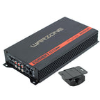 Warzone Series 700W 5-Channel Class D Car Audio Amplifier - True RMS Power, 1/2/4 Ohm Stable, Remote Subwoofer Level Control, Multi-Channel Vehicle Sound System Amp