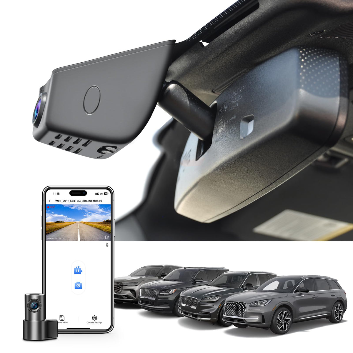 Mangoal 4K Dash Cam for Ford Lincoln Nautilus Gen1 U540 2019-2023