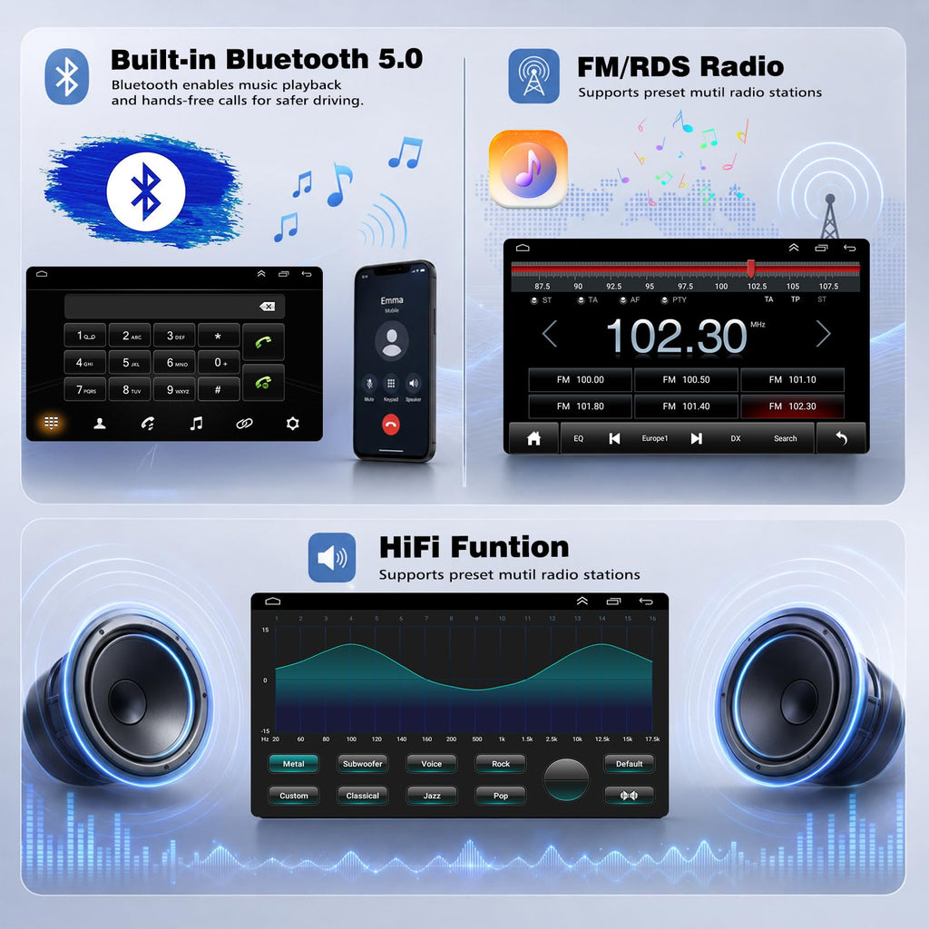 4Core+64G Android Car Radio for Ford Transit Custom 2020-2024