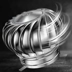 Roof Turbine Ventilator,4 6 8 10 12 16 20 30 Inchchimney Cowl,Wind Rotating Turbine Cap Vent Suitable for Ducts,Factories,Farms,Houses,Canopy Roof Ventilation Equipment,Silent Work