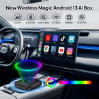 CarlinKit CarPlay AI Box Android 13 Adapter for OEM Wired Touchscreen Cars