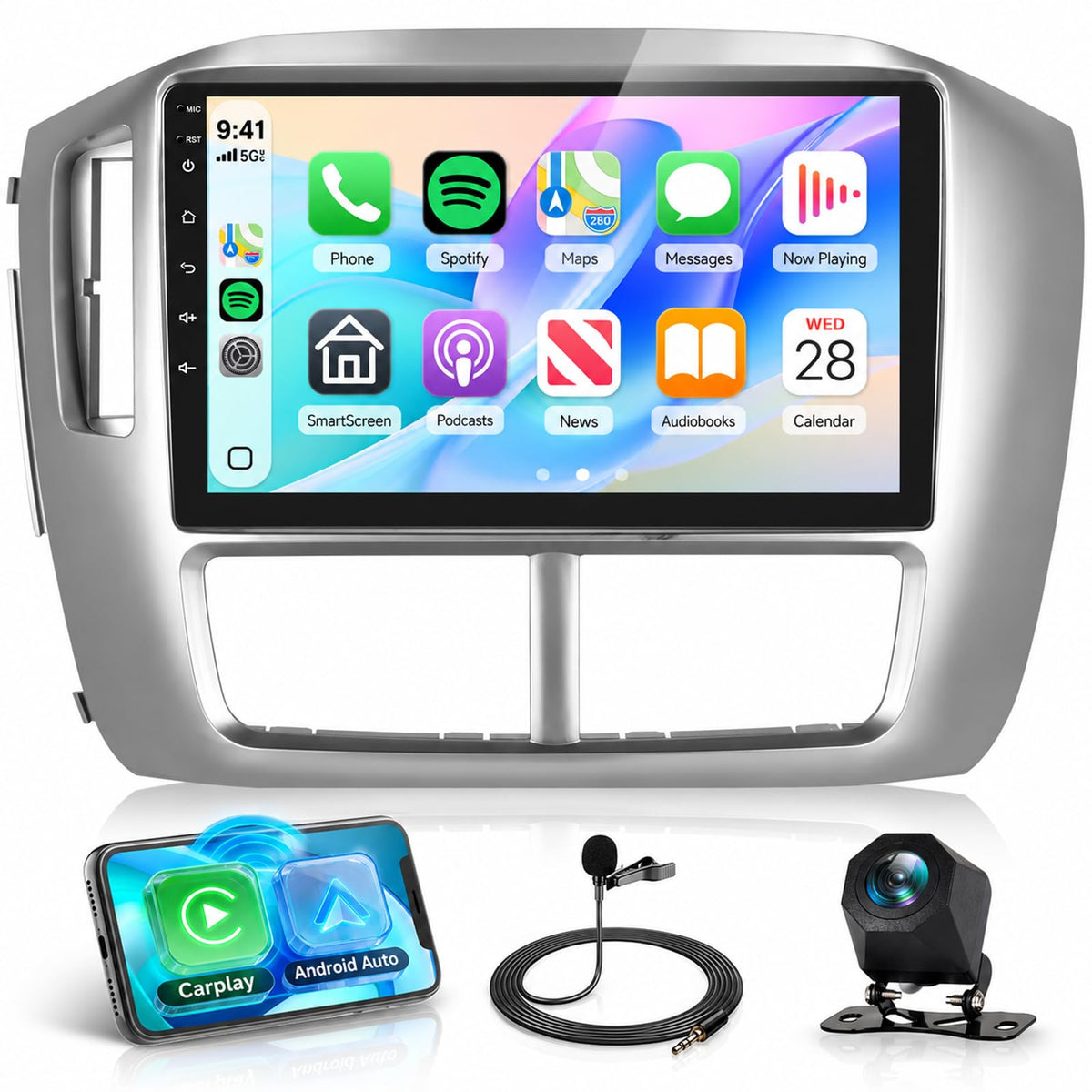 8 Core 6G+128G Android 15 Car Stereo Radio for Honda Pilot 2006 2007 2008