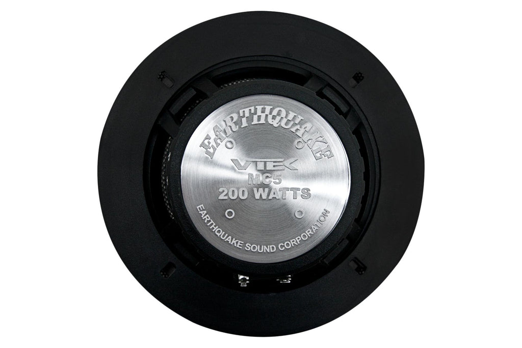 Earthquake Sound VTEK-MC5 500W 5.25-inch 2-Way Component Set with Tweeters and Passive Xovers,Black, Red, White, Gold, Grey