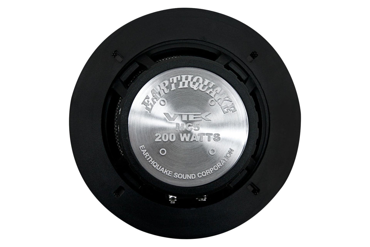 Earthquake Sound VTEK-MC5 500W 5.25-inch 2-Way Component Set with Tweeters and Passive Xovers,Black, Red, White, Gold, Grey