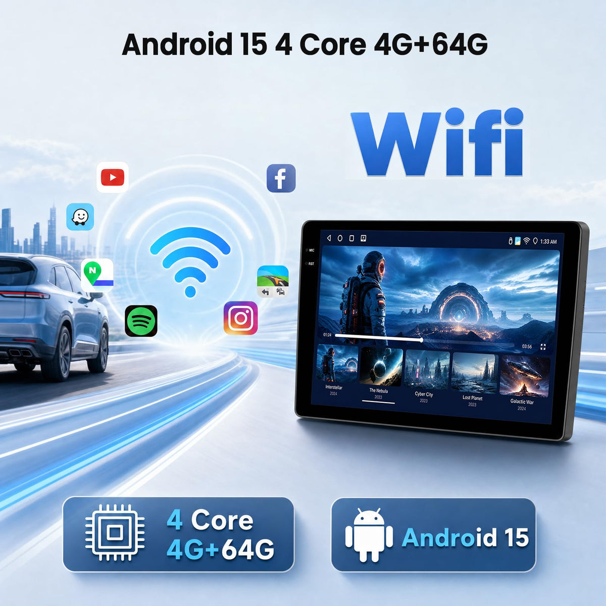 【4+64G】 Android Car Radio for Chevrolet Chevy Trax 2014 2015 2016 Stereo