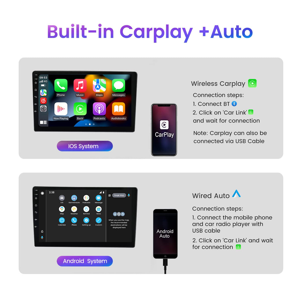9" Car Radio Stereo for Toyota Land Cruiser LC 70 Series 2007-2020 Dash Kit, 4+64GB 8-Core Android11 GPS Navigation Multimedia Player with Car-Play Android Auto