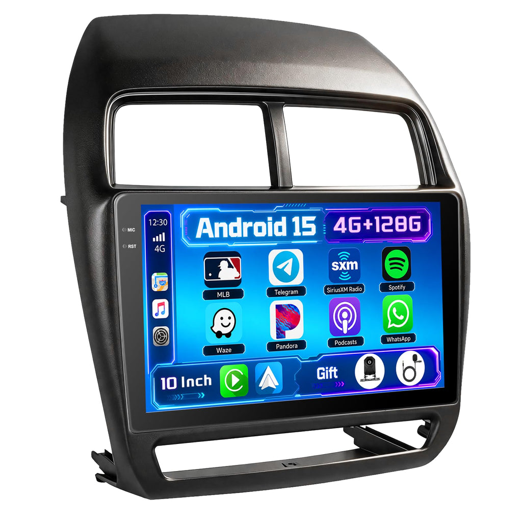 4G+64G Android 15 Radio for Mitsubishi Outlander Sport RVR ASX 2019-2021 Wireless CarPlay, 10'' Incell Full Touchscreen Stereo Android Auto Bluetooth 5G WiFi EQ FM RDS GPS WiFi SWC AHD Backup Camera