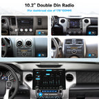 Dasaita 11.6" Double Din Car Stereo Upgrade with Dual Knob