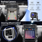 Car Radio Stereo for Toyota Land Cruiser Prado 2010 2011 2012 2013, 12.1 inch Touchscreen Wireless Carplay & Android Auto Tesla Style Headunit Upgraded with Bluetooth GPS Navi SWC WiFi FM DSP Camera