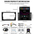 2+32G Double Din Android 14 Car Stereo for Ford F250 F350 F450 F550 Super Duty 2006-2014 with Wireless CarPlay Android Auto, 9.7 Inch Touchscreen Display Radio Player Head Unit with GPS Navigation SWC