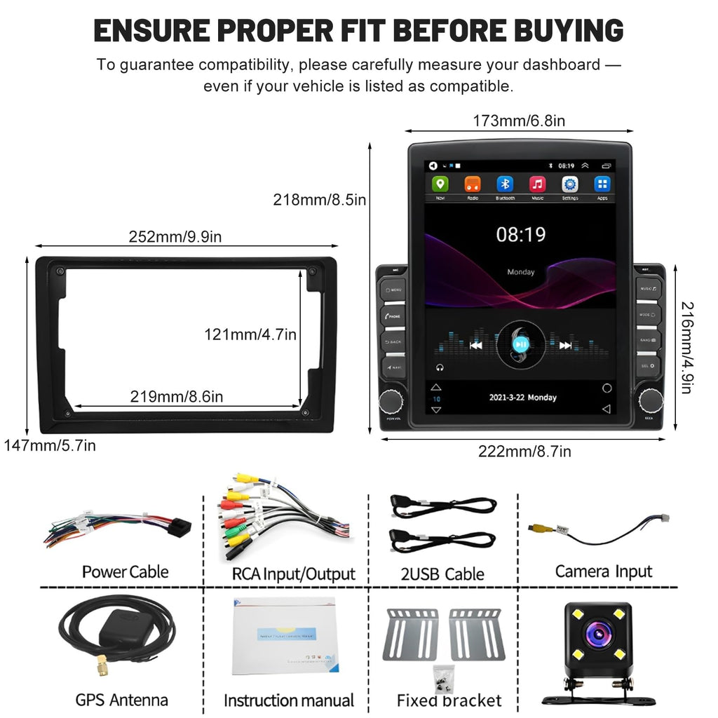 Car Radio for Nissan Frontier 2005-2008 w/Wireless CarPlay Android Auto