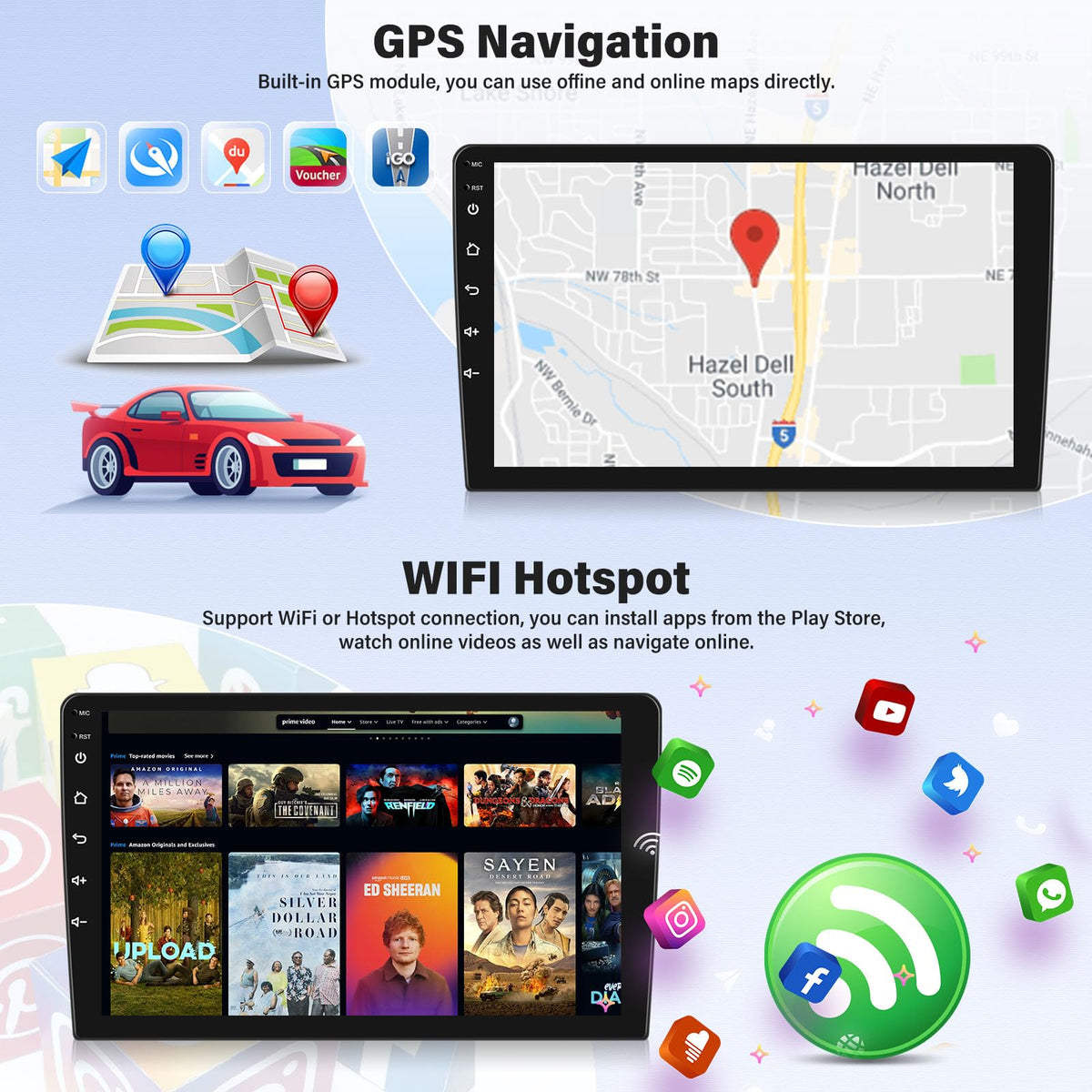 [4+64G] Android 15 Car Stereo for Chevrolet Chevy Spark 2013 2014 2015
