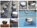 Attic Air Vent Ventilating Fan Roofing Wind Turbine, 304 Stainless Steel Non Power Roof Ventilator Fan for Houses Factory, Fireplace Chimney Cap,160MM/6.2IN