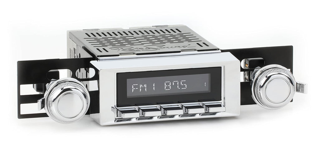 RetroRadio AM FM Stereo 03P-73P Chrome Compatible with 1968-72 Chevrolet Chevelle