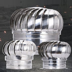 Stainless Steel Spinner,Chimney Spinner Cowl,Anti Downdraught Chimney Cowl with Rotating Cap Ventilation,Cowl Cap with Claw Base Energy Saving,Turbine Ventilator,450mm