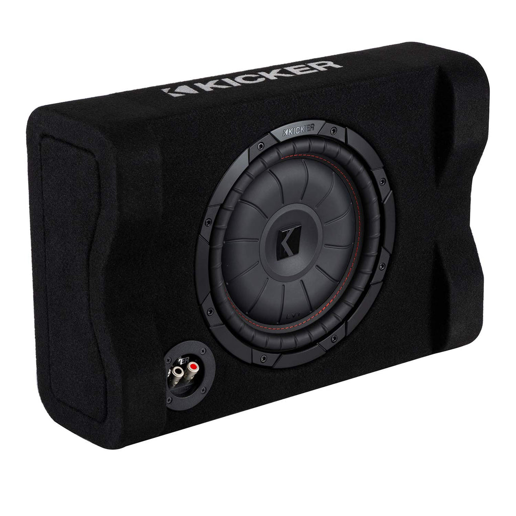 KICKER CVTDF 10" (25cm) Subwoofer in Down Firing Encl, 2-Ohm; RoHS Compliant (Renewed)