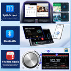 4+64G Double Din Car Stereo Upgrade for GMC Canyon 2004-2008 Android 14 Radio Replacement 7" IPS Touch Screen Head Unit w/Wireless CarPlay Android Auto GPS Navi Bluetooth WiFi FM RDS SWC Backup Camera