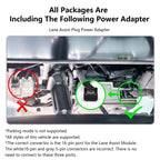 4K Front & 2K Rear 2 Channel HDR Dash Cam for Toyota Prius 2023-2026